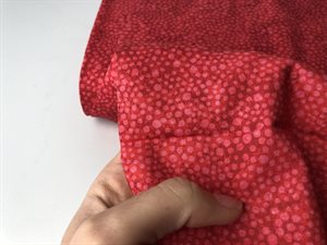 Patchwork stof - røde og pinke dots, Windham Fabrics
